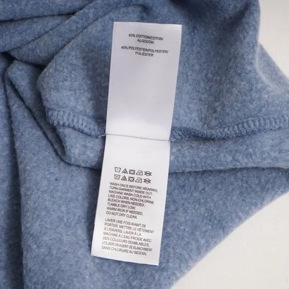 NWT Lucky Brand Light Blue V Neck Cut Off Sweater Size L - Picture 8 of 8